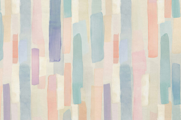 A colorful rectangular pattern on a white surface