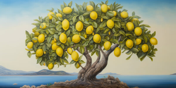 Un limonero con frutos Un limonero con frutos