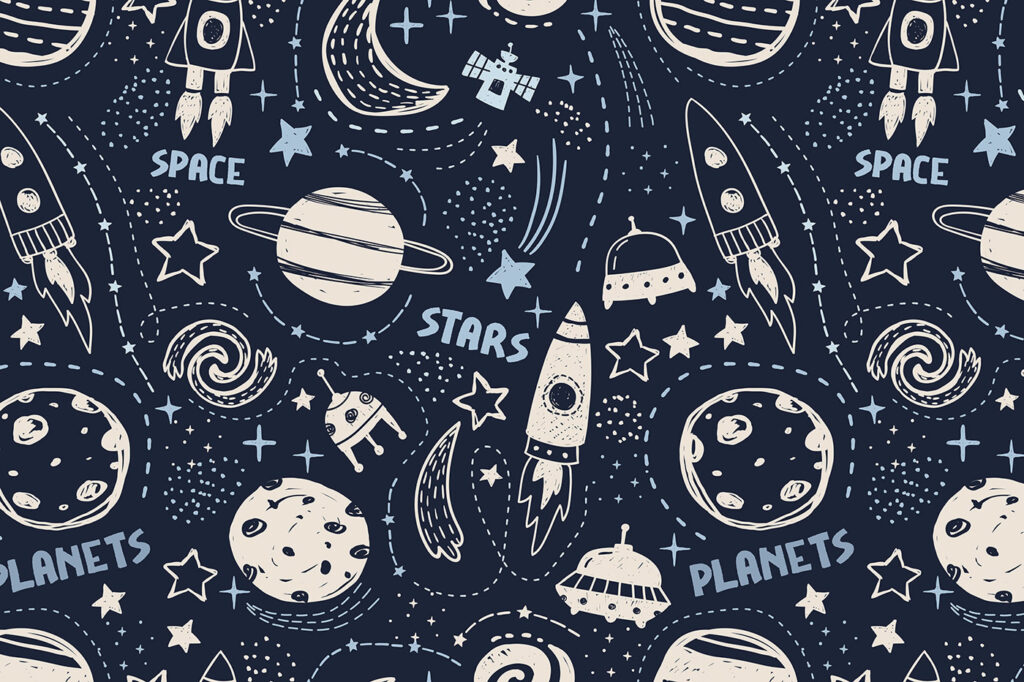 Un patrón de planetas y estrellas Un patrón de planetas y estrellas