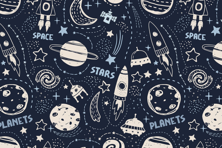 Un patrón de planetas y estrellas Un patrón de planetas y estrellas