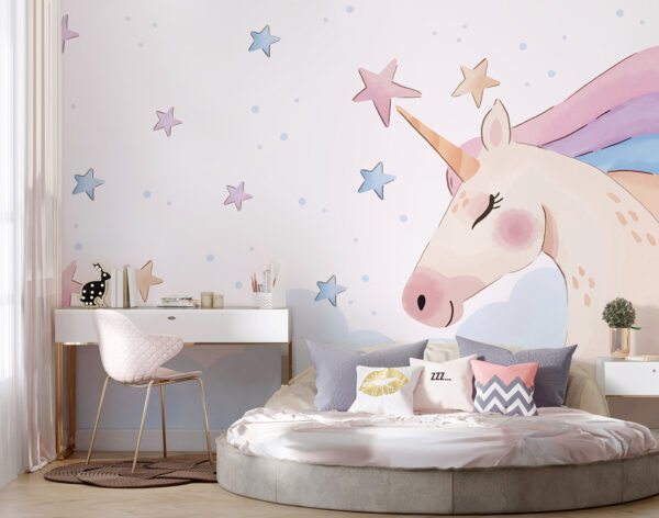 Un unicornio con estrellas y nubes u97532pir3 600x472 - Un unicornio con estrellas y nubes