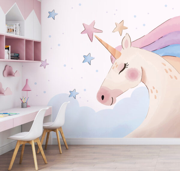 Un unicornio con estrellas y nubes u97532pir2 600x571 - Un unicornio con estrellas y nubes