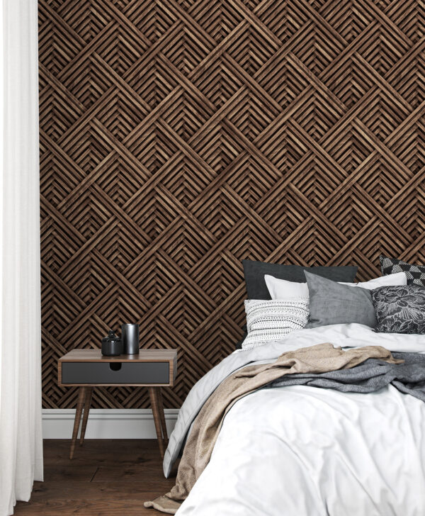 Textured woven pattern in earthy tones