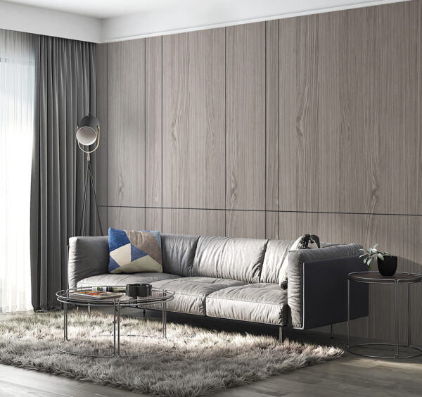 Un revestimiento de madera gris Un revestimiento de madera gris