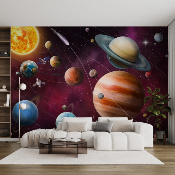Planetas y estrellas en el espacio Planetas y estrellas en el espacio