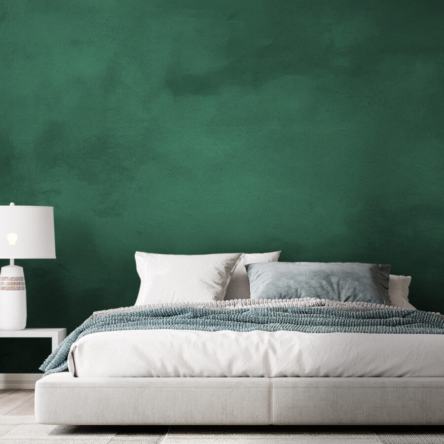 Fondo verde con nubes blancas