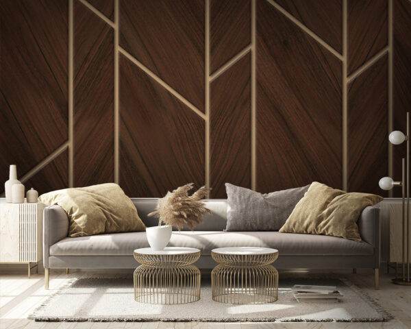 Fotomurales Fotomurales Elegante diseño de madera en espiga. (SKU: u97133)