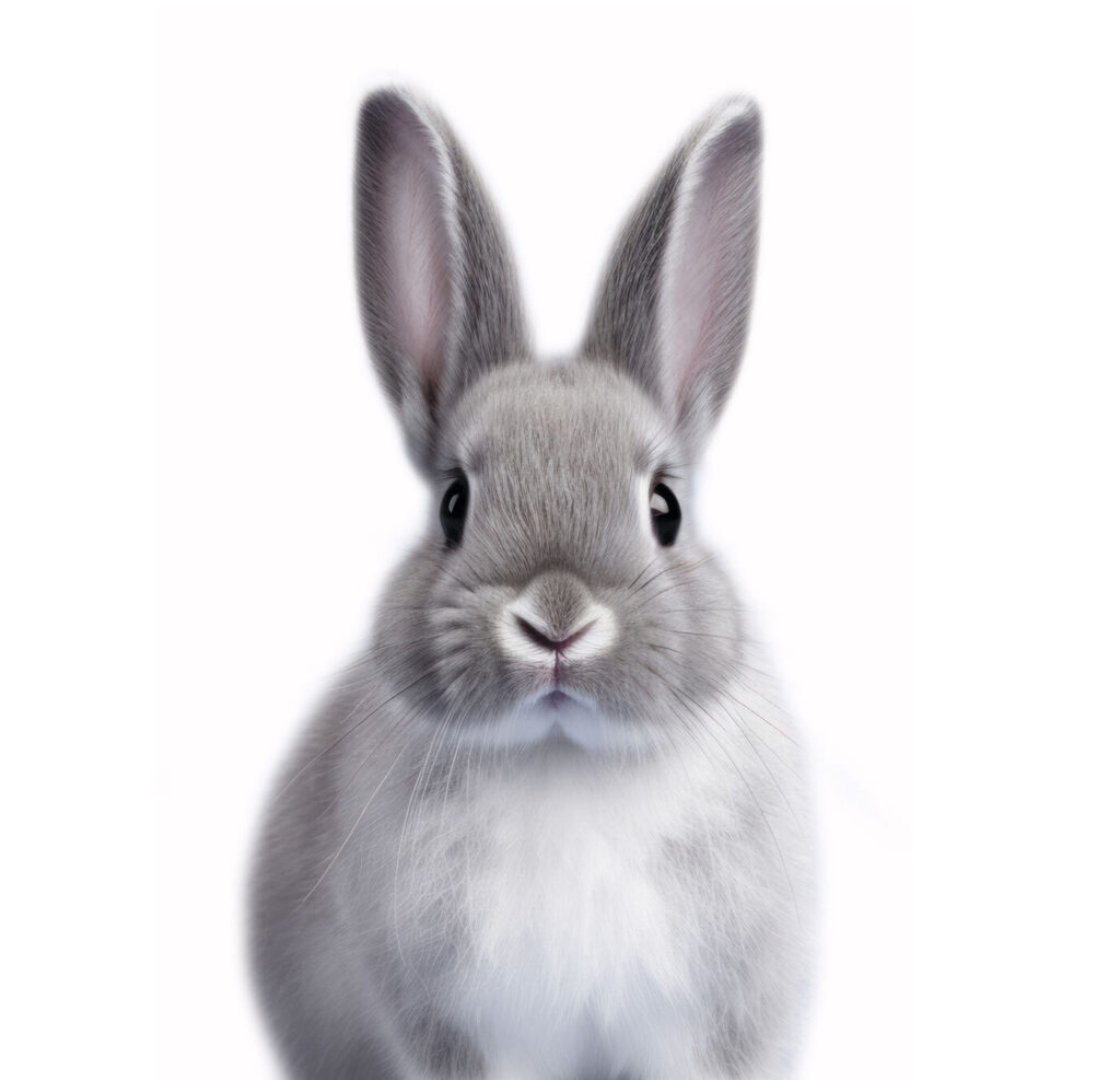 Simpático conejo de ojos grandes y expresivos. Simpático conejo de ojos grandes y expresivos.