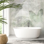 Fotomurales Hojas suaves en tonos apagados