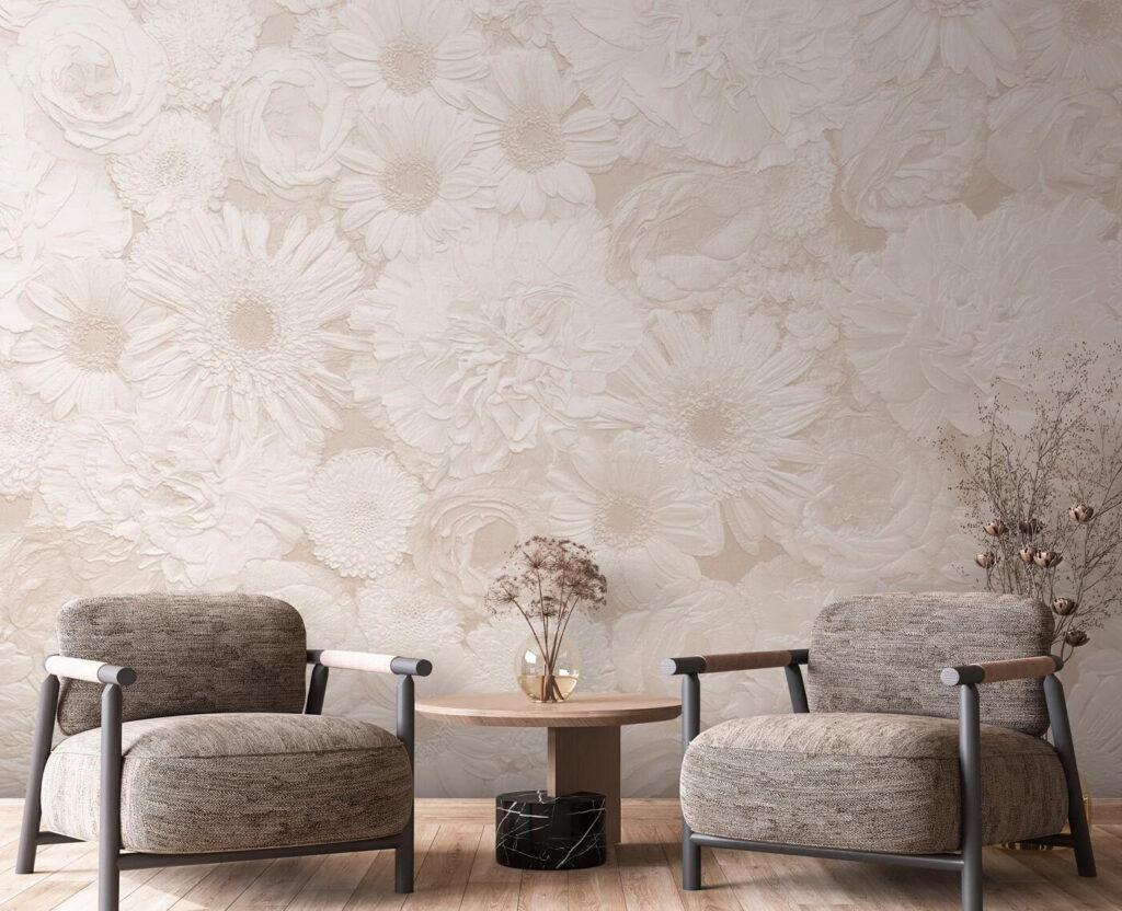 White flower pattern
