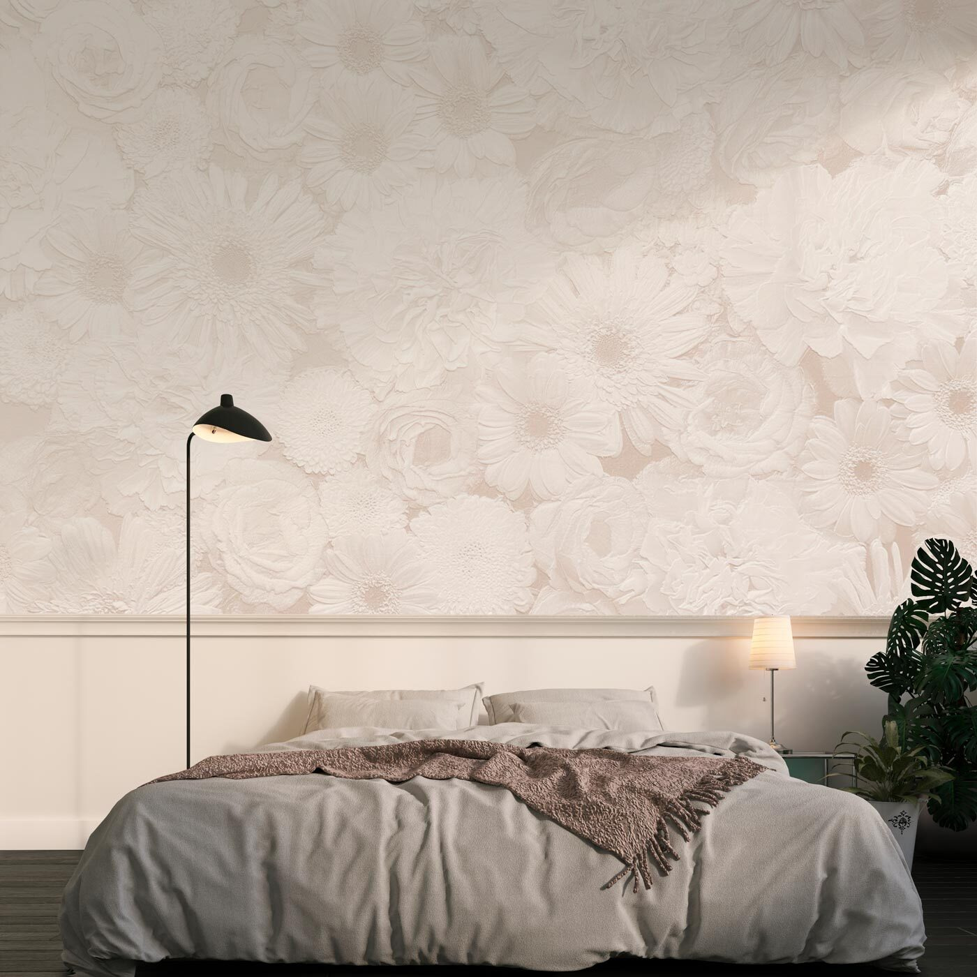 White flower pattern