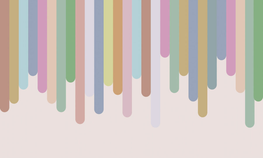 Líneas verticales de colores sobre fondo blanco