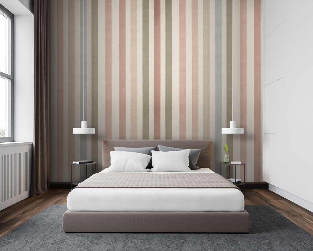 Soft pastel striped pattern design
