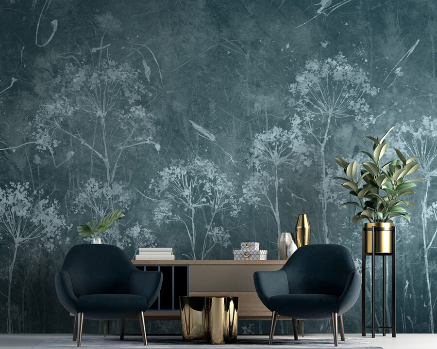 Diseño floral artístico sobre fondo texturizado