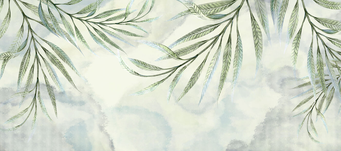 Delicate leaves against a soft backdrop Delicate leaves against a soft backdrop