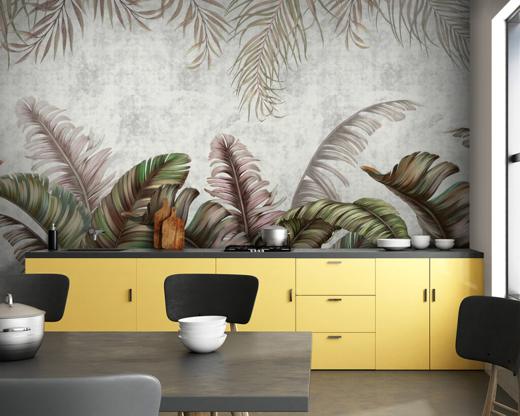 Group of colorful leaves