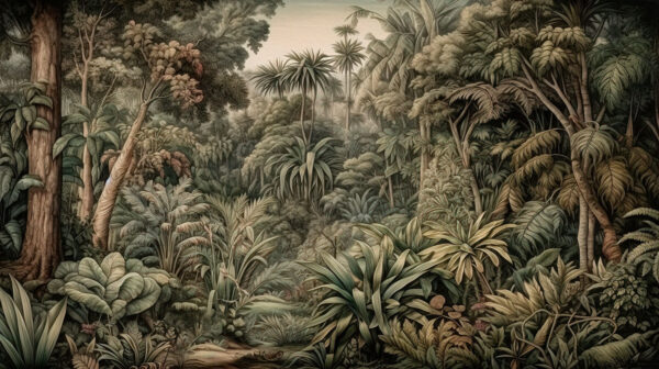 Pintura de un bosque Pintura de un bosque