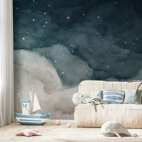 Nubes y estrellas en el cielo Nubes y estrellas en el cielo