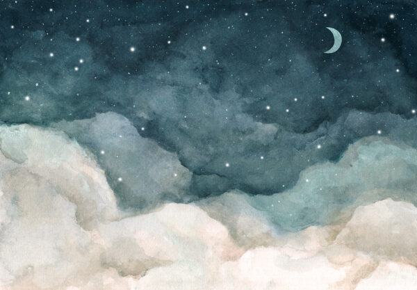 Nubes y estrellas en el cielo Nubes y estrellas en el cielo