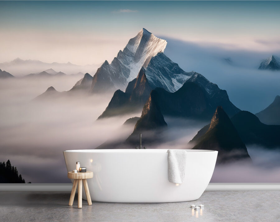Cordillera con nubes