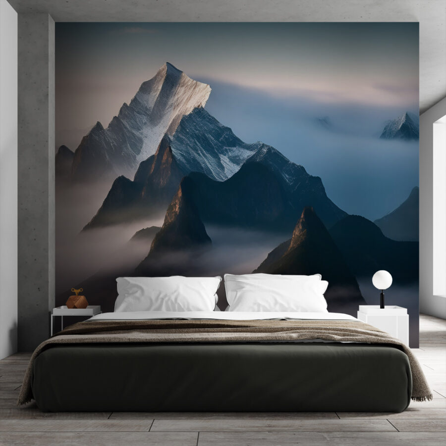 Cordillera con nubes