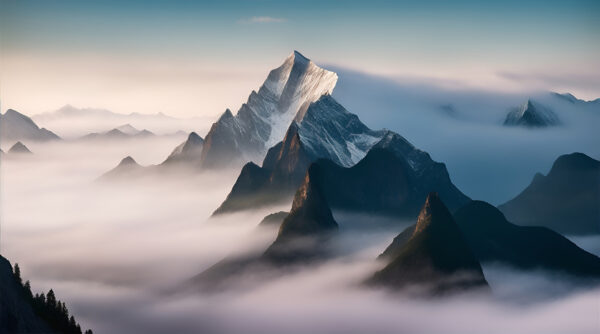 Cordillera con nubes Cordillera con nubes