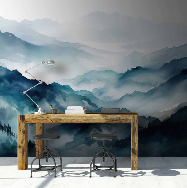 Pintura de una cordillera Pintura de una cordillera