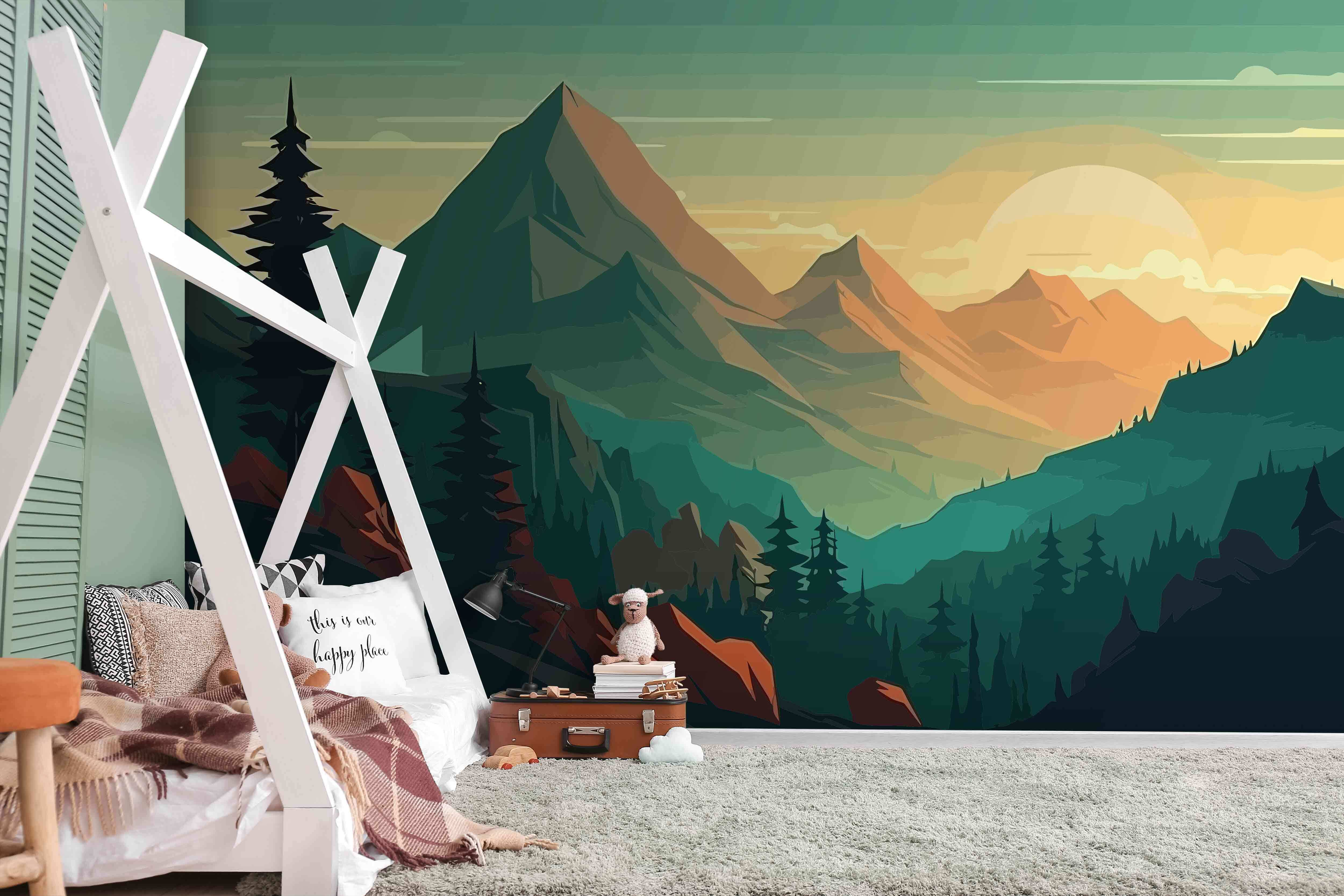 u96028pir1m - Un paisaje de montañas y árboles - tegory