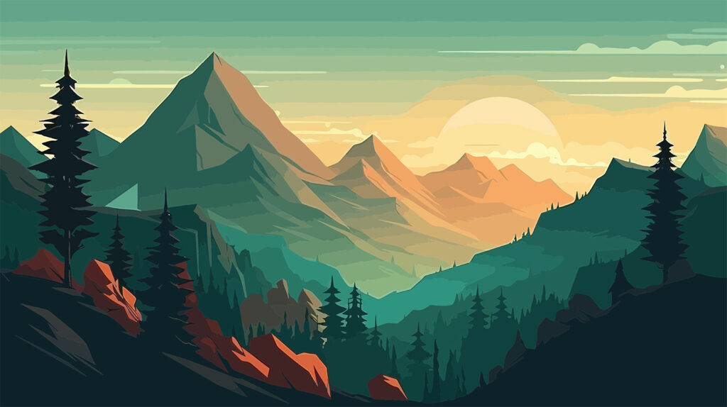 u96028p 1024x574 - Un paisaje de montañas y árboles - tegory