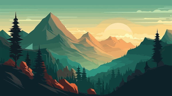 u96028p 600x336 - Un paisaje de montañas y árboles - tegory