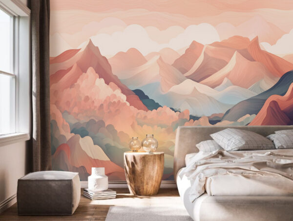 Pintura de montañas y nubes Pintura de montañas y nubes
