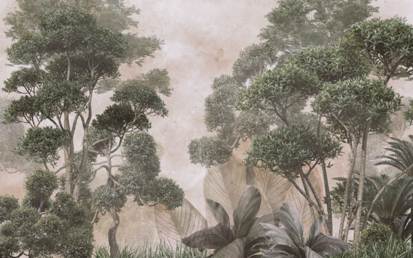 Group of trees and grass Group of trees and grass