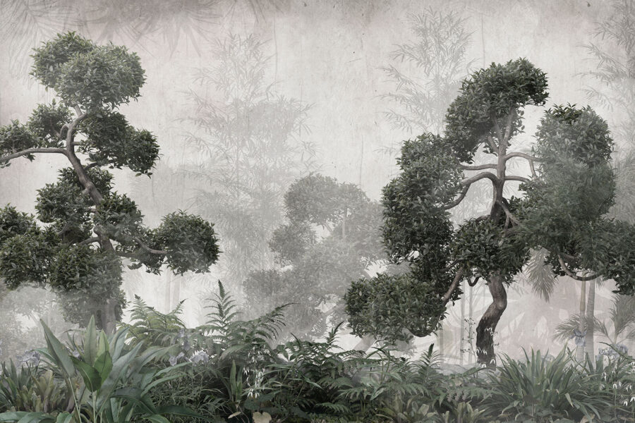 Grupo de árboles y plantas