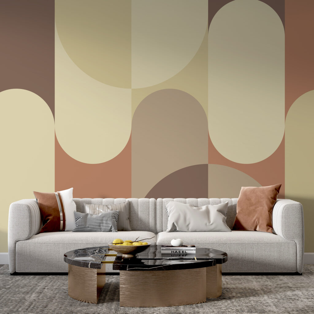 Pattern of circles and lines