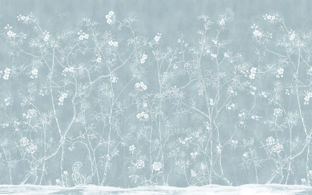 Dibujo blanco de un árbol Dibujo blanco de un árbol