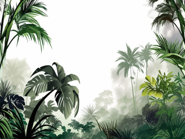 Group of trees and plants