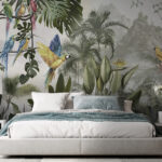 Fotomurales Grupo de pájaros en un bosque