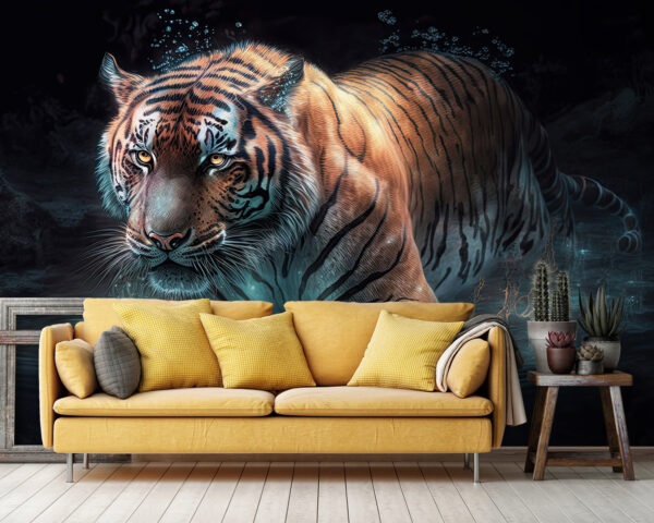 Tigre en el agua Tigre en el agua
