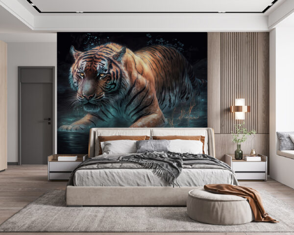 Tigre en el agua Tigre en el agua