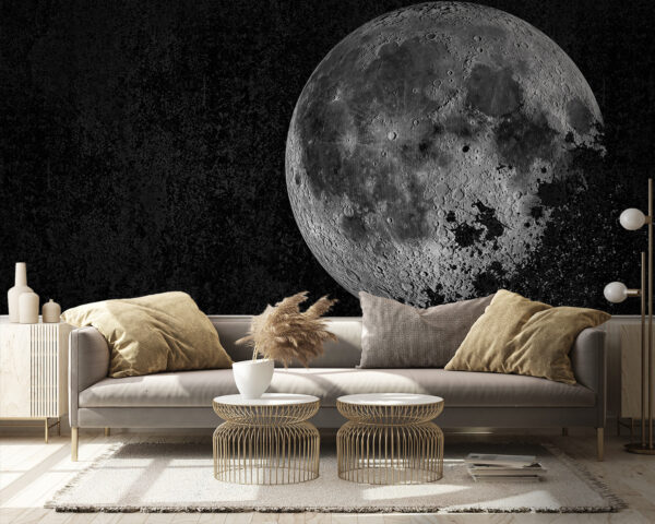 Luna misteriosa en un cielo oscuro. Luna misteriosa en un cielo oscuro.