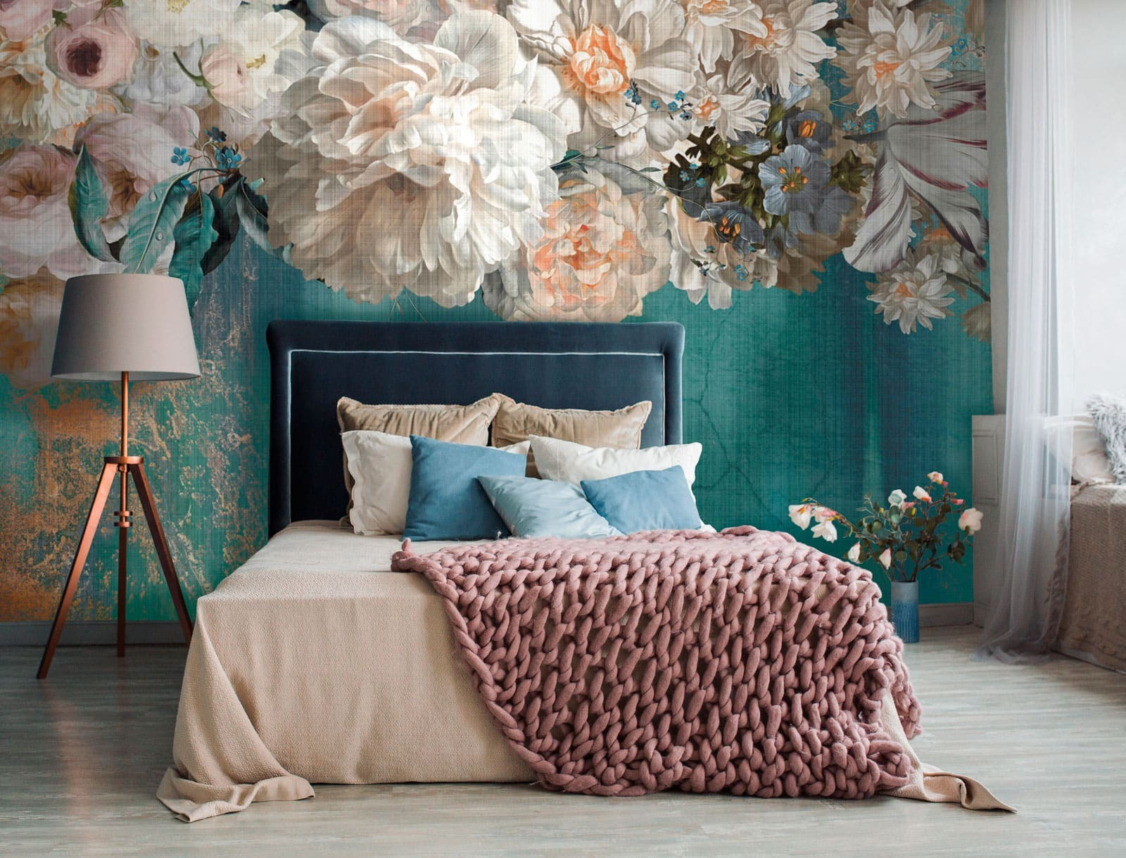 Painting of white flowers