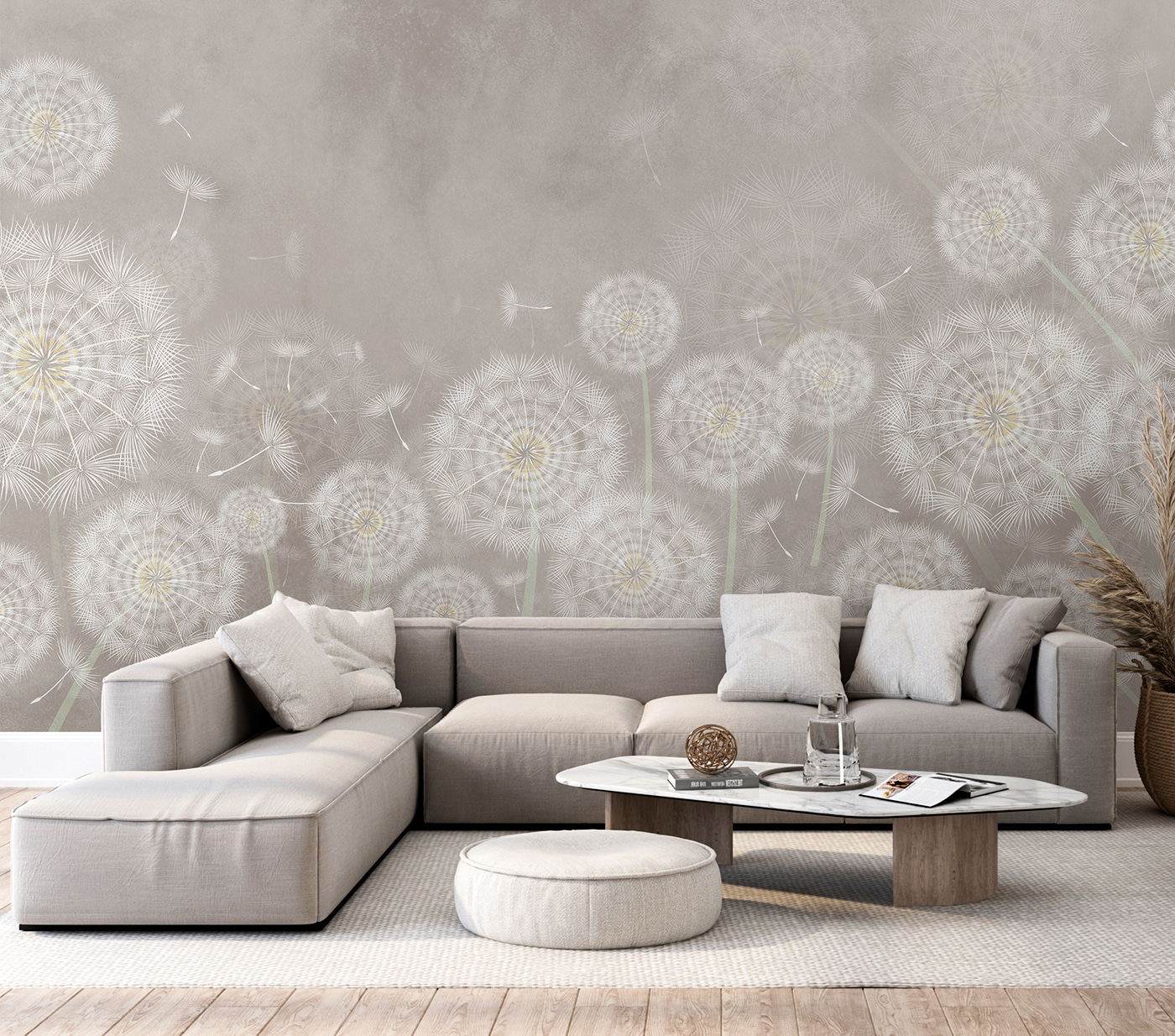 Group of dandelions
