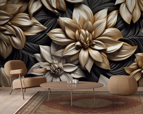 Elegante diseño floral sobre fondo oscuro Elegante diseño floral sobre fondo oscuro