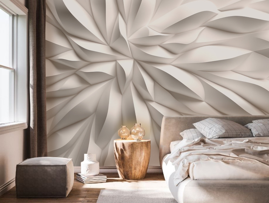 Superficie de textura blanca con líneas onduladas