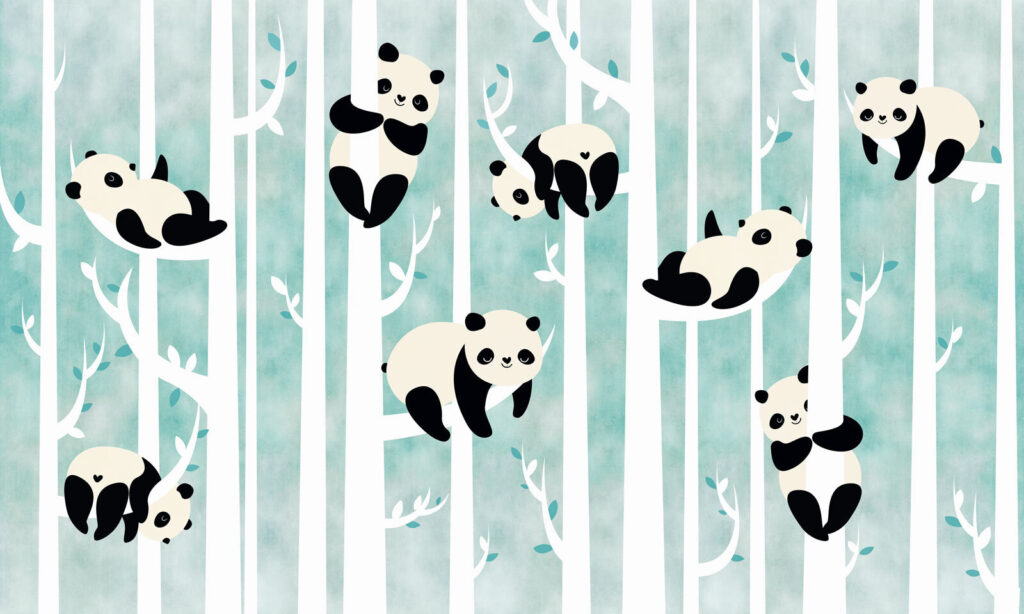 Pandas en un árbol Pandas en un árbol