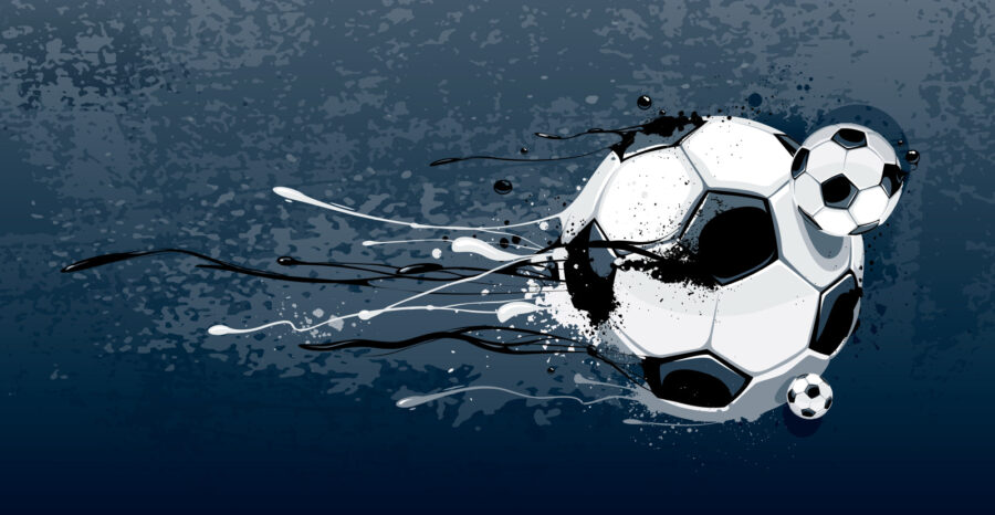 Fotomurales Balón de fútbol con salpicaduras de pintura - Imagen 7