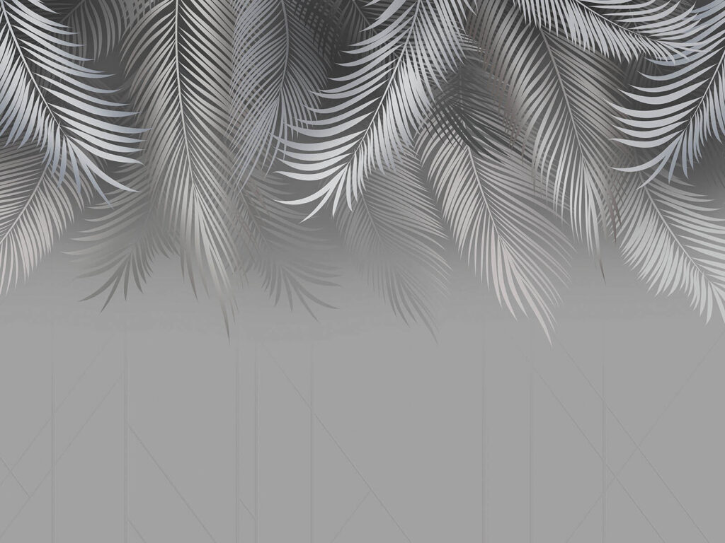 Fondo gris y blanco con hojas Fondo gris y blanco con hojas