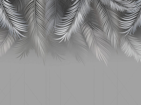Fondo gris y blanco con hojas Fondo gris y blanco con hojas