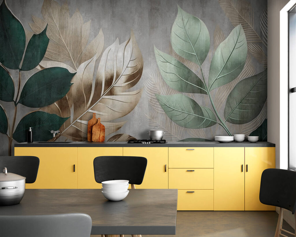 Elegant foliage against a textured background