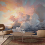 Fotomurales Coloridas nubes en el cielo